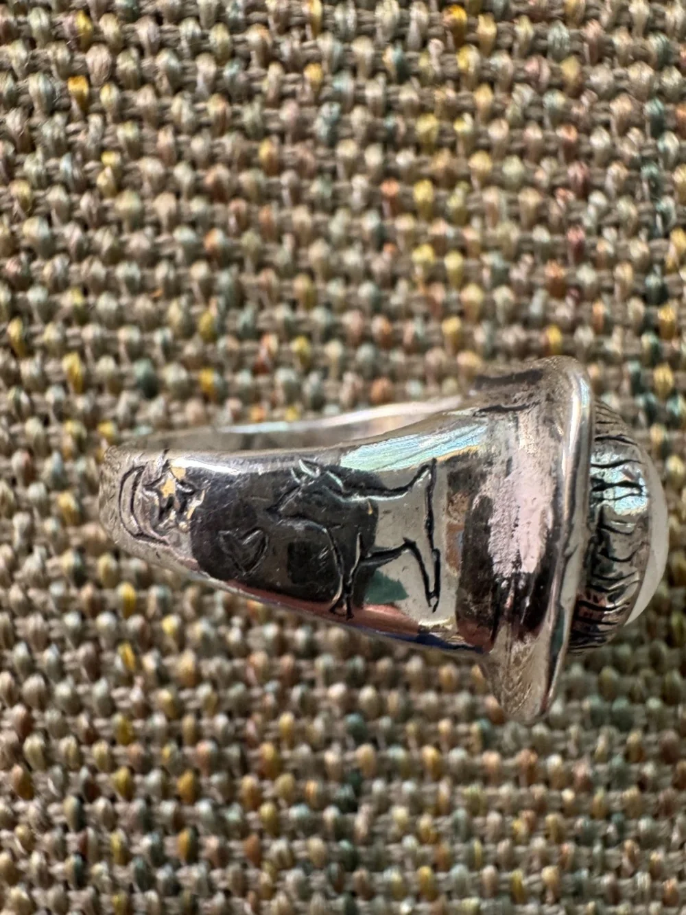 Jesus Maharry Magical Moon Stone Ring Size 8